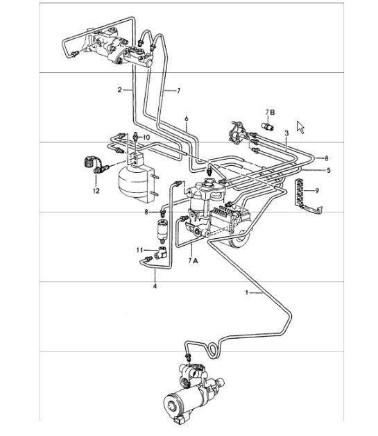 Diagram 604-05 Porsche 卡宴 Turbo / Turbo S 4.8L 2007>> 车轮、制动器