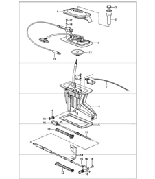 selector lever tiptronic 964 UPTO 1992