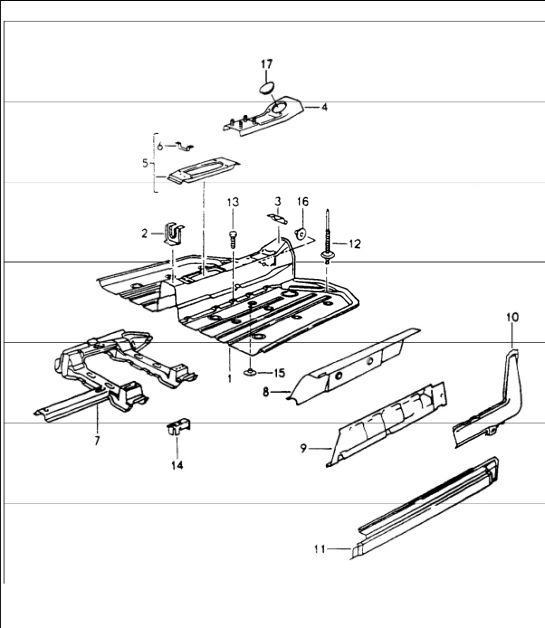 Diagram 801-10 Porsche Panamera GTS V8 4.0L 