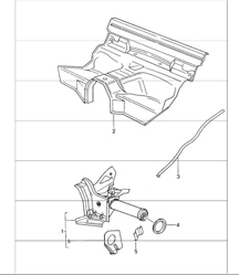 rear-axle cross-tube 964 1989-94