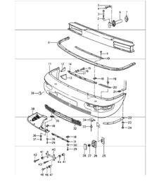 bumper front 964 1989-94