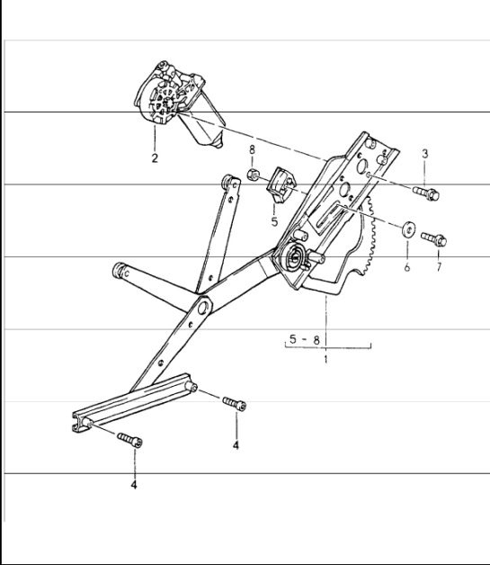 Diagram 804-10 Porsche Boxster S 986 3.2L 2003-04 Carrosserie