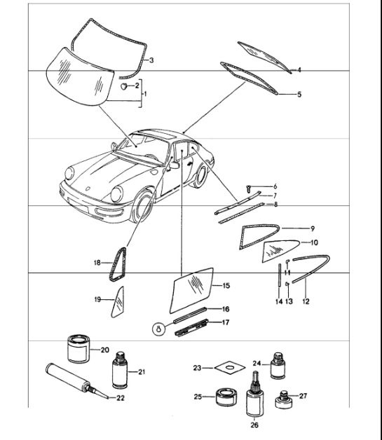 Diagram 805-00 Porsche Cayenne Coupé Turbo V8 4.0L benzina 550 CV 