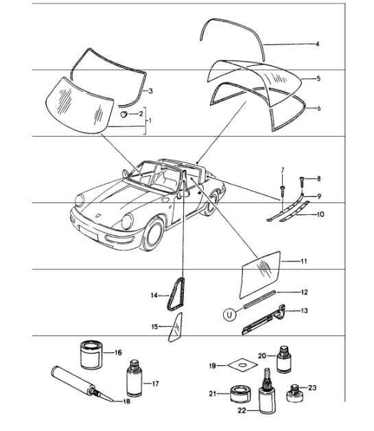Diagram 805-05 Porsche Cayman 987C/981C（2005-2016 年）  车身