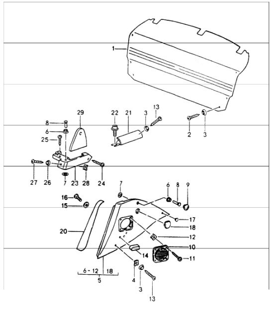 Diagram 807-07 Porsche Cayman 987C/981C (2005-2016) Carrozzeria
