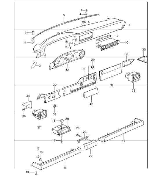 Diagram 809-00 Porsche Cayman GTS 718 4.0L Manual (400 Bhp) Carrozzeria