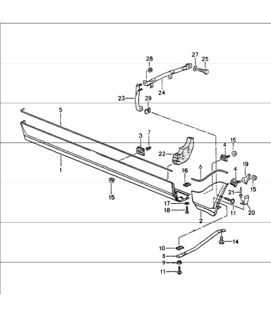 Diagram 810-05 Porsche 996 C2 3.4L 1997-08/01  车身