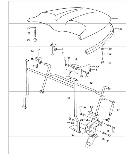 Diagram 811-35 Porsche 卡宴 9PA (955) 2003-2006  车身