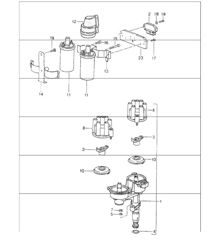 engine electrics 1 for 964 CARRERA 2/4 M64.01/02 and CARRERA RS M64.03 1989-94