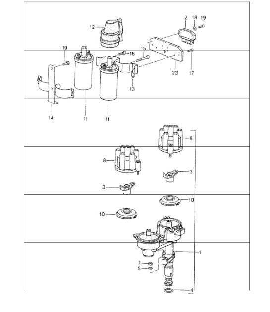 Diagram 901-00 Porsche 991 (911) MK1 2012-2016 Équipement électrique