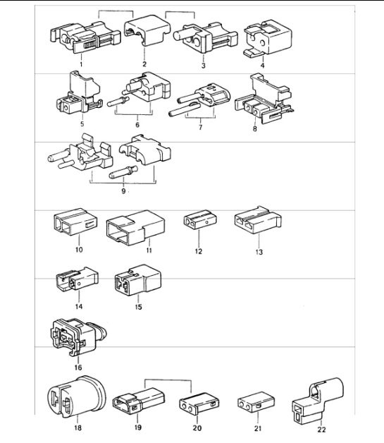 Diagram 902-56 Porsche 911/912 (1965-1989) Équipement électrique