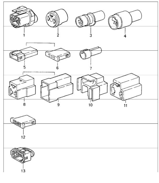 Diagram 902-58 Porsche 991 Carrera C4S 3.8L (400Bhp) Electrical equipment
