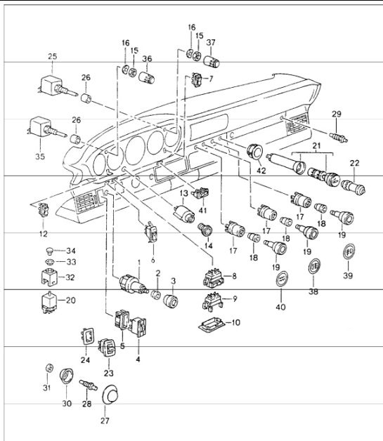 Diagram 903-06 Porsche 996 (911) (1997-2005) Electrical equipment