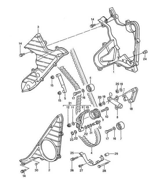 Diagram 103-010 Porsche Cayman 987C/981C (2005-2016) Engine