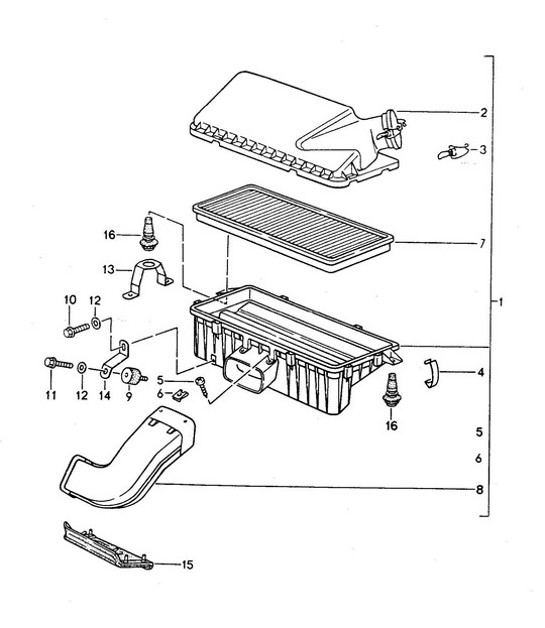 Diagram 106-000 Porsche Panamera S Hybride V6 3.0L Moteur
