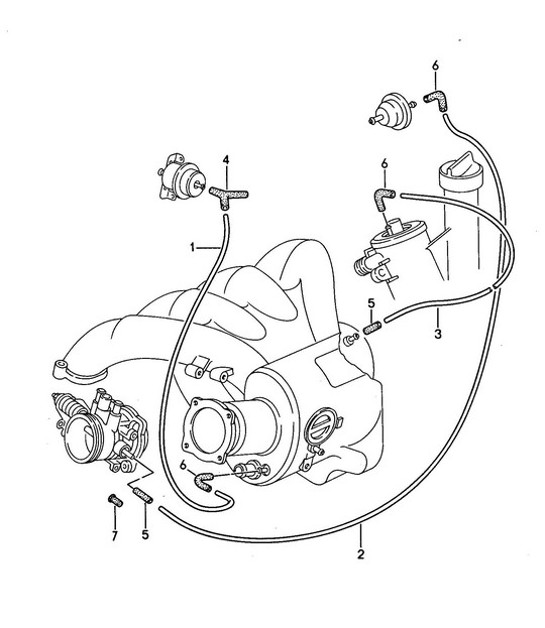 Diagram 107-015 Porsche 991 (911) MK2 2016-2018 Moteur