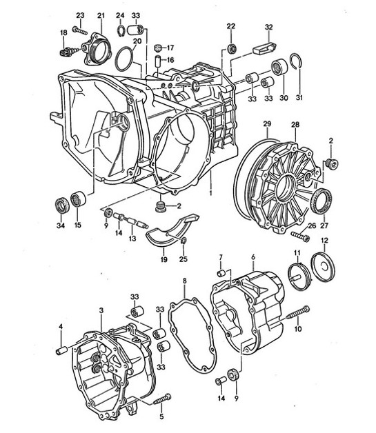 Diagram 302-000 Porsche 卡宴 Coupe E-Hybrid V6 3.0L 340Hp 