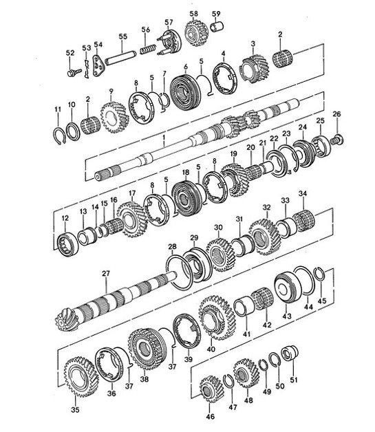 Diagram 303-005 Porsche 卡宴 Turbo S 4.5L 2006>> 传播