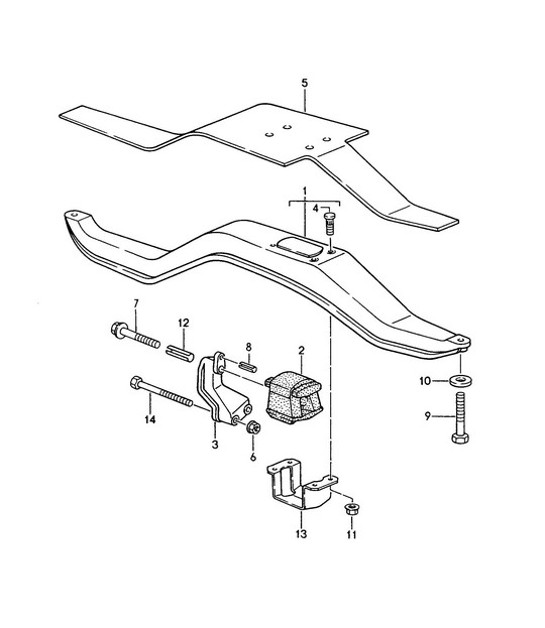 Diagram 306-000 Porsche 968 (1992-1995) Trasmissione