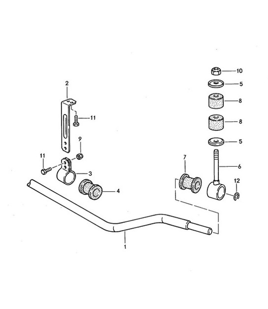 Diagram 402-005 Porsche Cayenne 3.6L 2007>> Eje delantero, dirección 