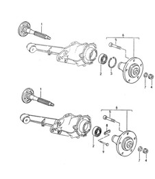 Rear wheel shaft  / Lubricants  968 1992-95