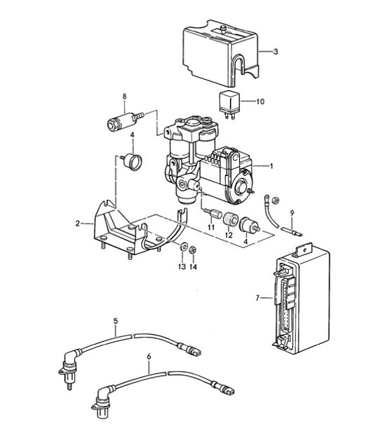 Diagram 605-000 Porsche 开曼 2.7L 987C 2006-08 车轮、制动器
