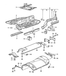 Elemento laterale / Scudo termico 968 1992-95