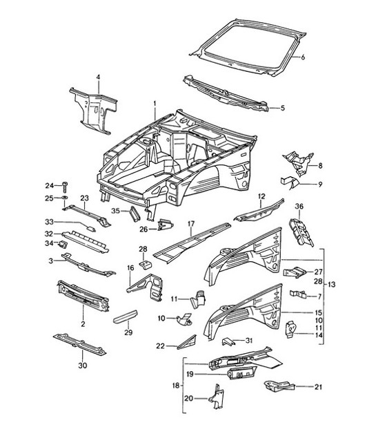 Diagram 801-010 Porsche Taycan (9J1) MK2 2024>> 