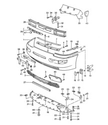 Voorbumper / Bumper 968 1992-95