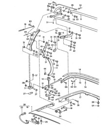 Convertible top frame - CABRIO - 968 1992-95