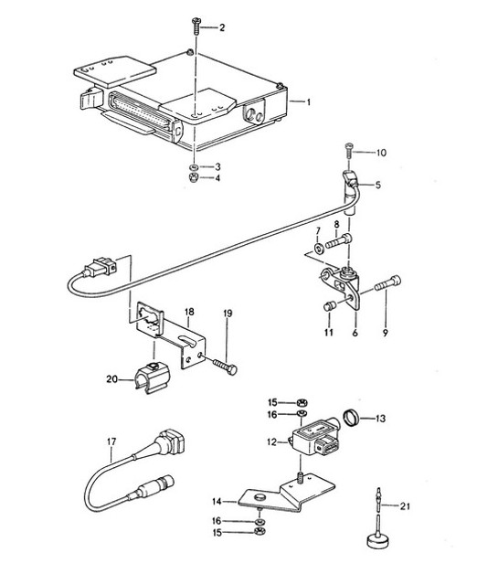 Diagram 901-005 Porsche 991 (911) MK1 2012-2016 Équipement électrique