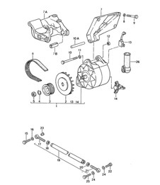 Generator met montagedelen 968 1992-95