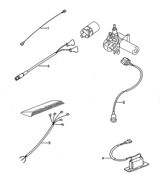 Diagram 902-030 Porsche Cayman S 3.4L 987C 2005-08 Electrical equipment