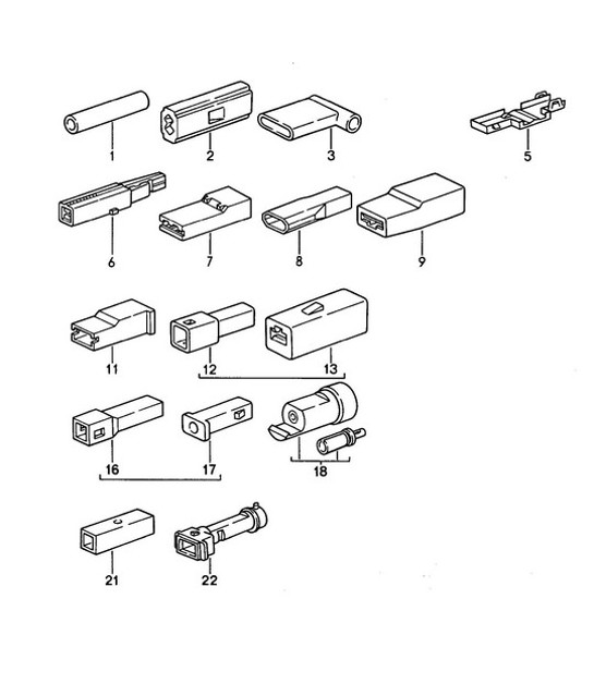 Diagram 902-054 Porsche 911 1978-1983 3.0L / SC Electrical equipment