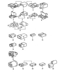 连接器外壳 - 2 极 - 968 1992-95