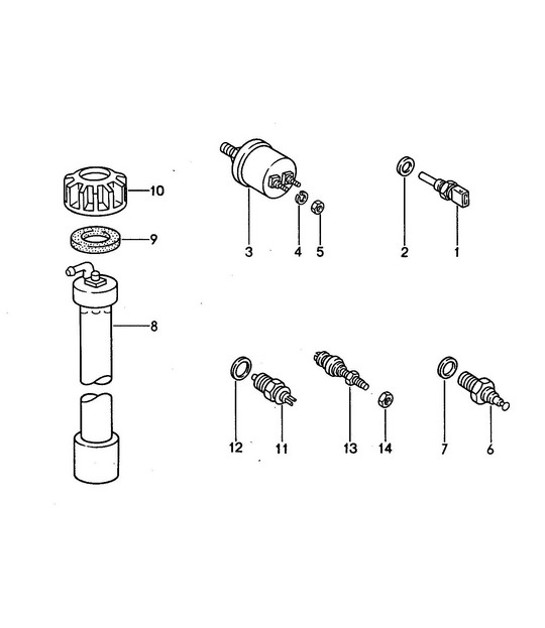 Diagram 906-005 Porsche Cayman S 3.4L 987C 2005-08 Materiale elettrico