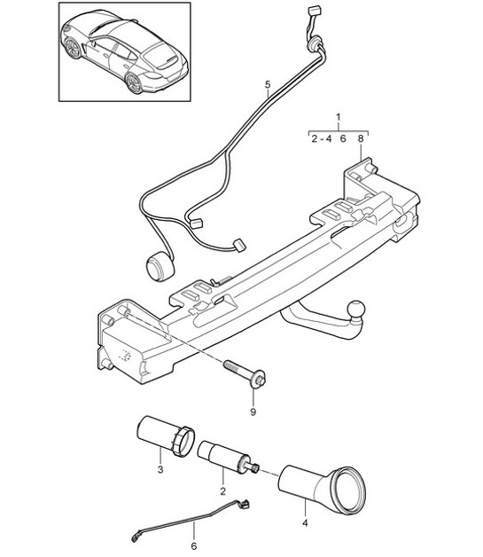Diagram 002-000 Porsche 997 Carrera 4S 3.8L 2005>> Accessories & others 