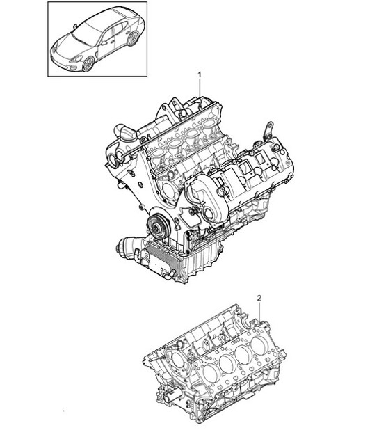 Diagram 101-002 Porsche 911Turbo 3.3L 1978-89 Motore