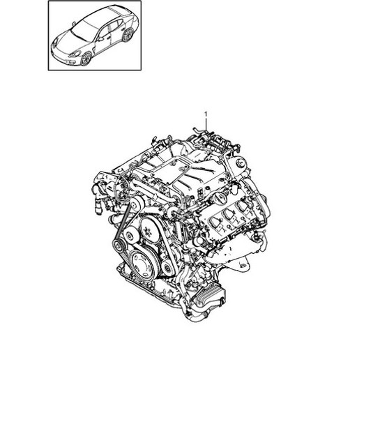 Diagram 101-020 Porsche Cayman 987C/981C (2005-2016) Engine