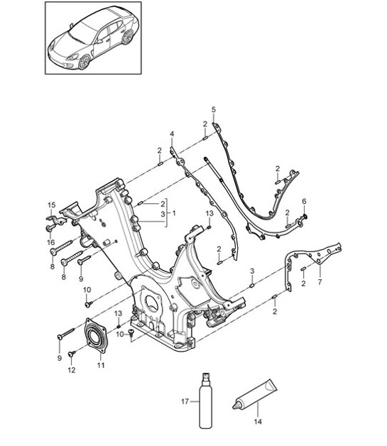 Diagram 101-080 Porsche 911/912 (1965-1989) Moteur