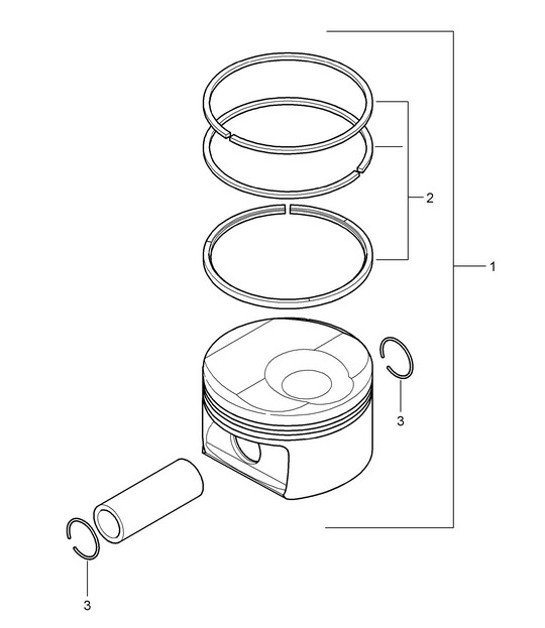 Diagram 102-030 Porsche 996 (911) (1997-2005) Engine