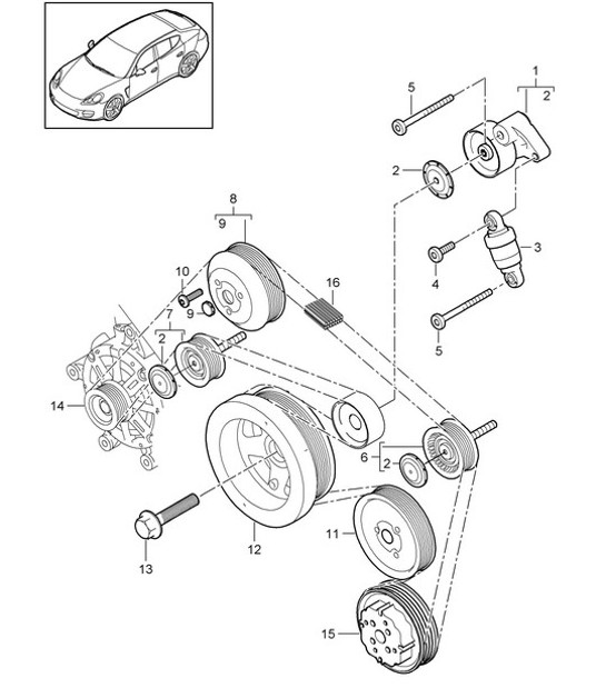 Diagram 102-060 Porsche Cayenne Coupé Turbo GT V8 4.0L 640Hp 