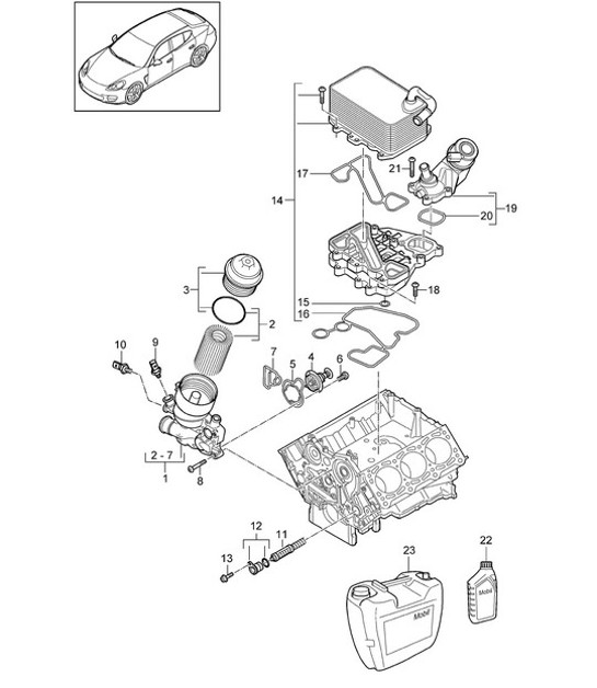 Diagram 104-080 Porsche Macan Turbo 2.9L V6 440Bhp 