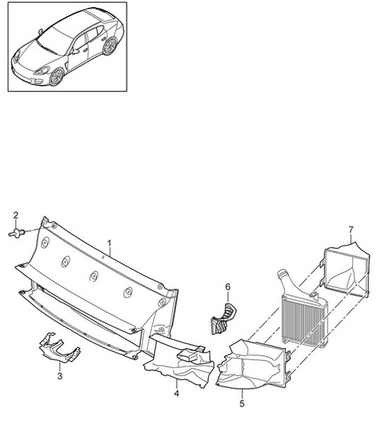 Diagram 105-095 Porsche Panamera 970 MK2 (2014-2016) Motore