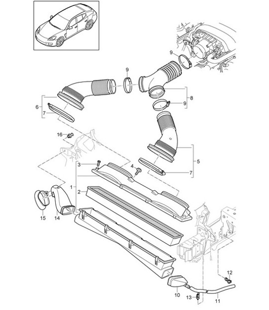Diagram 106-020 Porsche 928 (1978-1995) 