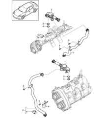 Carterhuis / Ontluchting (Model: CWDA,CWD, CWFA,CWF) Porsche 970 (G1) 3.0L 2014>>