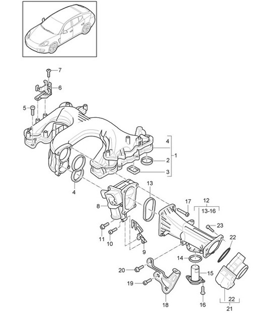 Diagram 107-057 Porsche Taycan Turbo 
