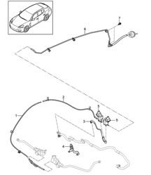 压力管/真空管路 (型号：CWBA、CWB、CWCA、CWC+ PR:176 运动型排气系统) Panamera 970 (G1) 4.8L Turbo 2014>>