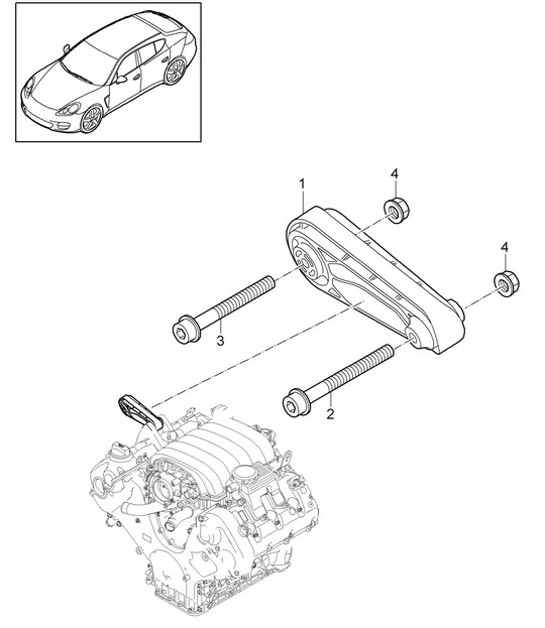 Diagram 109-010 Porsche 开曼 2.7L 987C 2006-08 引擎