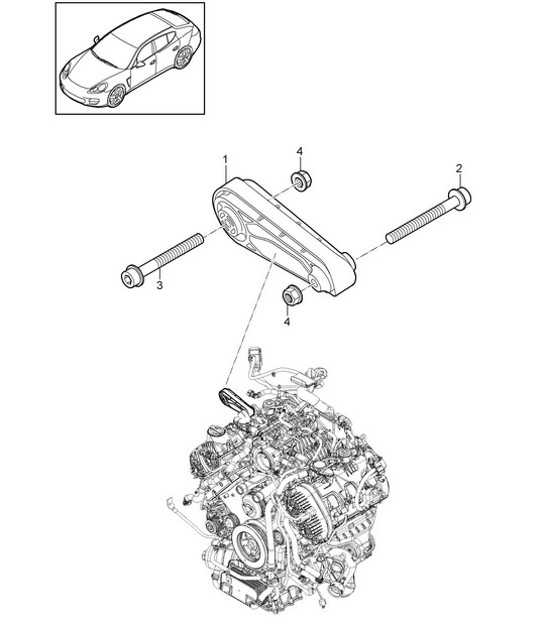 Diagram 109-015 Porsche Panamera 970 MK2 (2014-2016) Motore